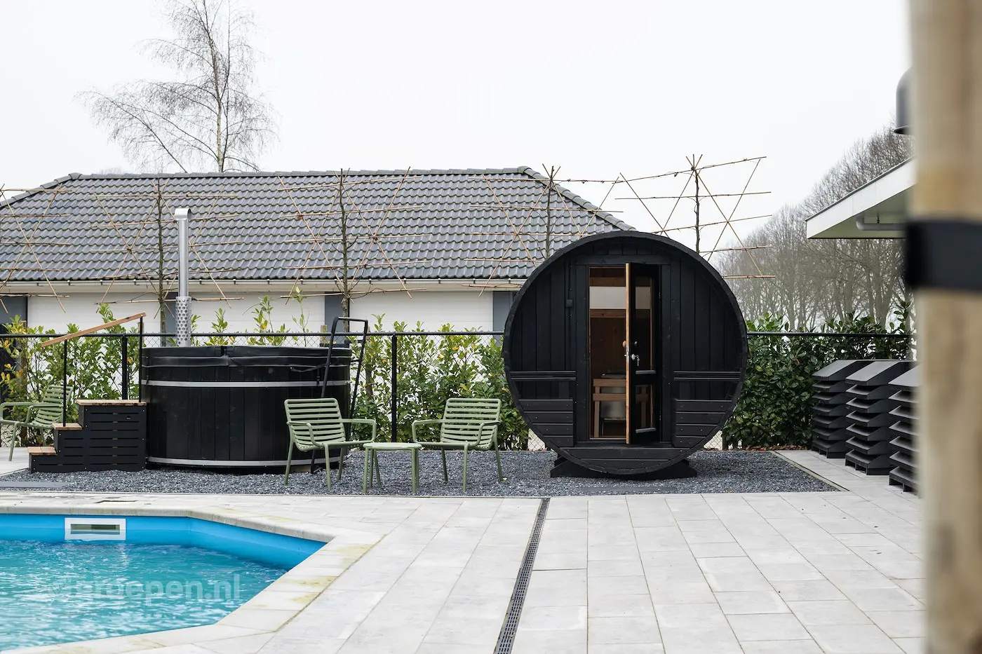 Groepsaccommodatie met sauna en hottub
